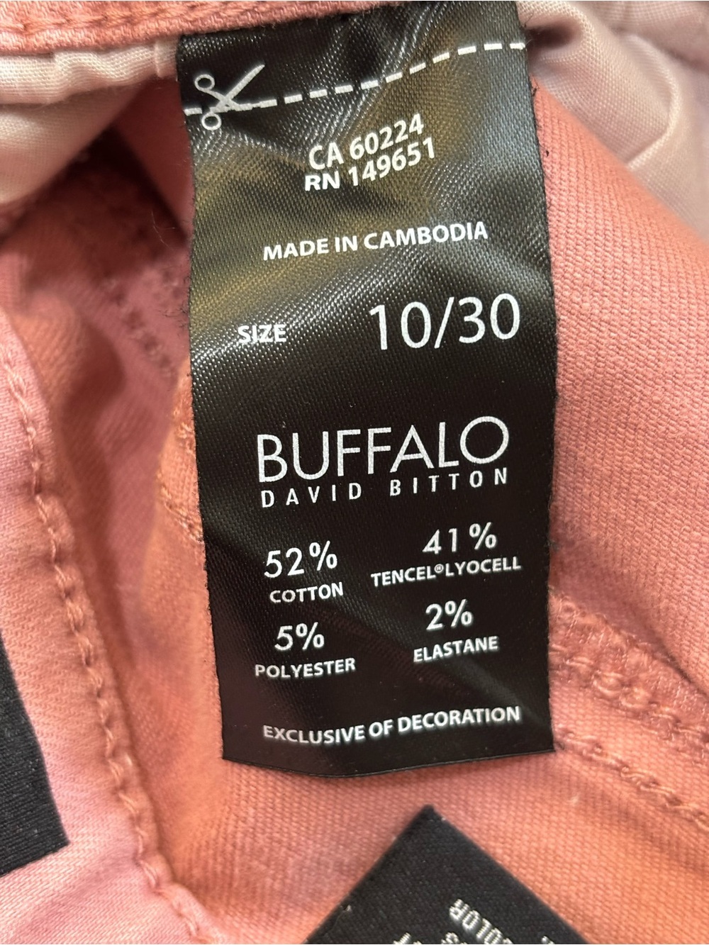 Buffalo Jeans, High-Rise Ankle Skinny, Dusty Rose Denim, Pink, Size 10, W30 - Picture 8 of 8